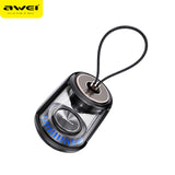 AWEI Y666 Led Mini Waterproof Outdoor Bluetooth Speaker TWS Interconnection Portable Transparent 360° Stereo Bass Clean Music Sound