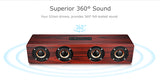 MyM W8 12W Wooden Bluetooth Speaker Wireless Stereo Player HiFi Subwoofer Handsfree Tf Sound Box