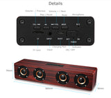 MyM W8 12W Wooden Bluetooth Speaker Wireless Stereo Player HiFi Subwoofer Handsfree Tf Sound Box