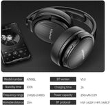 Awei A780BL BT 5.0 Headphone Wireless&Wired Stereo Headset with Microphone Deep Bass Gaming Computer Headset IPX5 Waterproof Support TF Card Compatible with iOS Android Mobile Phones Computers