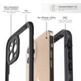 Redpepper Phone protection Case for iPhone 12 Pro /6.1 inch , IP68 Waterproof Dropproof Dirtproof Snowproof with Screen Protector, Full Body Protective Front and Back Cover