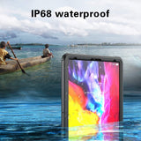 New iPad Pro 12.9 2020 Waterproof Case,with Built-in Screen Protector Dustproof Submersible Full-Body Cover for 2020 iPad Pro 12.9 Inch 4th Generation