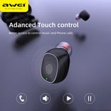 AWEI T13 TWS True Wireless Bluetooth Earbuds Bass HiFi In-Ear Mini Capsule Touch Contorl With Mic HiFi Stereo Gaming Earbuds