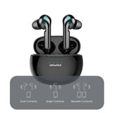 AWEI T15 TWS Bluetooth 5.0 Earphones Wireless Earphone Touch Control Sport headset Earbuds buds For phone iPhone 11 Xiaomi Hoco