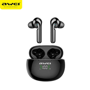 AWEI T15P TWS Earbuds Bluetooth Headphones Wireless Touch Control  Gaming Earphone Waterproof IPX5 For Mobile Phone