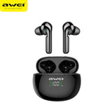 AWEI T15P TWS Earbuds Bluetooth Headphones Wireless Touch Control  Gaming Earphone Waterproof IPX5 For Mobile Phone