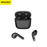 AWEI T26 TWS Earbuds Led Display Wireless Earphones Touch With Microphone Gaming Headset Noise Cancelling  For IOS Andriod