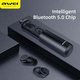 AWEI T55 TWS Bluetooth 5.0 Wireless Earbuds In-ear Noise Canceling Gaming Wireless Sport Headset With Mic