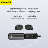 AWEI T55 TWS Bluetooth 5.0 Wireless Earbuds In-ear Noise Canceling Gaming Wireless Sport Headset With Mic