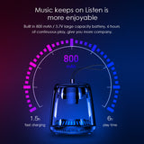 AWEI Y666 Led Mini Waterproof Outdoor Bluetooth Speaker TWS Interconnection Portable Transparent 360° Stereo Bass Clean Music Sound