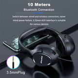 Awei A770BL Bluetooth Headphones 40mm Driver Button Control Foldable Breathable Material Bulid in Microphone For Working Gaming