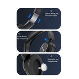 Awei A770BL Bluetooth Headphones 40mm Driver Button Control Foldable Breathable Material Bulid in Microphone For Working Gaming