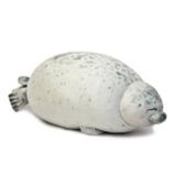 Cute Blob Seal Pillow Round Chubby Seal Pillow Soft Hug Plush Pillow Stuffed Cotton Animal Plush Toy