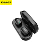 AWEI T13 TWS True Wireless Bluetooth Earbuds Bass HiFi In-Ear Mini Capsule Touch Contorl With Mic HiFi Stereo Gaming Earbuds