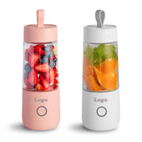 VITAMER 350ml Mini Electric Portable Blender Juicer Cup USB Rechargeable Food Processor Fruit Juice Maker Mixer Cup Smoothie Maker Protein Shaker Bottle Hand Blender Handhold Blender