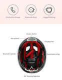 Smart4u Cycling Helmet Bike Ultralight Bluetooth helmet Integrally-molded Road Bicycle MTB Music Helmet Safe Men Women(58-62cm)