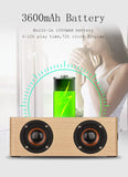 MyM Q5C Portable Wooden Bluetooth 4.2 Speaker 3W*4 Horn Support FM TF Card AUX in Subwoofer