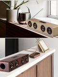 MyM W8 12W Wooden Bluetooth Speaker Wireless Stereo Player HiFi Subwoofer Handsfree Tf Sound Box