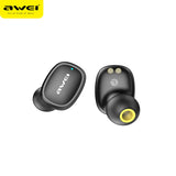 AWEI T13 TWS True Wireless Bluetooth Earbuds Bass HiFi In-Ear Mini Capsule Touch Contorl With Mic HiFi Stereo Gaming Earbuds