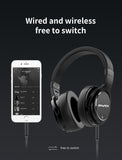 AWEI A950BL Sport IPX4 ANC Active Wire and Wireless USB Charging Noise Reduction Stereo Retractable Arm Headphones with Microphone