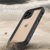 Redpepper Phone protection Case for iPhone 12 Pro /6.1 inch , IP68 Waterproof Dropproof Dirtproof Snowproof with Screen Protector, Full Body Protective Front and Back Cover