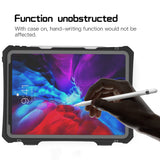 eNicer SHELLBOX iPad Pro 11 inch 2020 IP68 Waterproof case,Full-Body Shockproof Protective Tablet Cover, Built in Screen Protector, Apple Pencil 2 Charging, Kickstand Pencil Holder Shoulder Strap Included