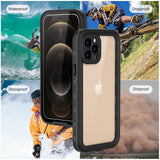 Redpepper Phone protection Case for iPhone 12 Pro /6.1 inch , IP68 Waterproof Dropproof Dirtproof Snowproof with Screen Protector, Full Body Protective Front and Back Cover