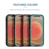 Redpepper Phone Protection Case for iPhone 12/6.1 Inch , IP68 Waterproof/Dropproof/Dirtproof/Snowproof with Screen Protector, Full Body Protective Front and Back Cover for IPhone 12