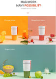 Vitamer 300ML Fruit Blender Cup Portable Blender Juicer Mixer Kitchen Food Processor Electric Plastic Juicer Blender Juice Maker Mixer Cup Smoothie Maker Protein Shaker Handhold Blender